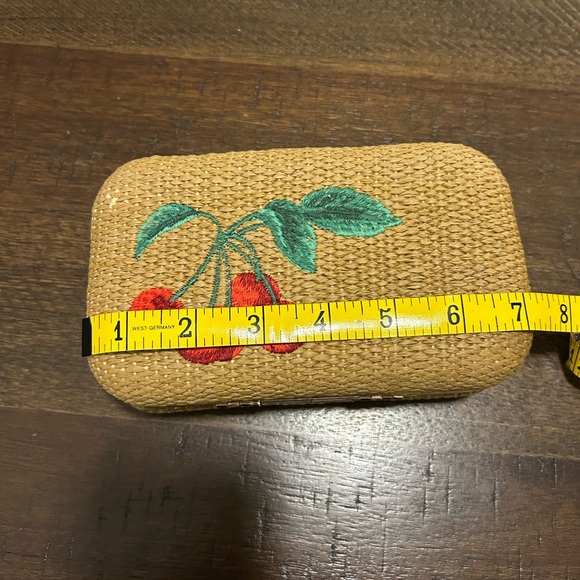 Ann Taylor Cherry hard-sided clutch purse, NWT - Picture 11 of 15